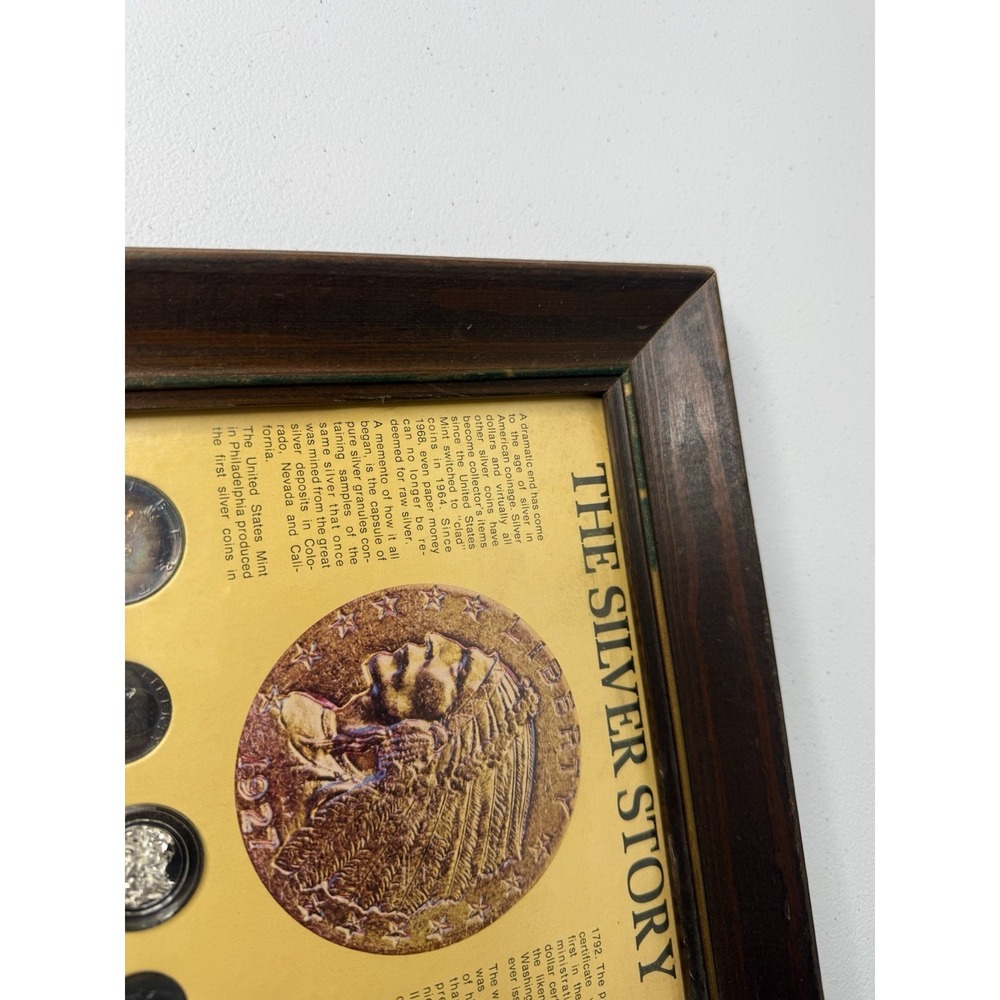 The Silver Story- Silver Certificate Half Dollar Quarter Dime Nickel & Granules - Picture 9 of 12